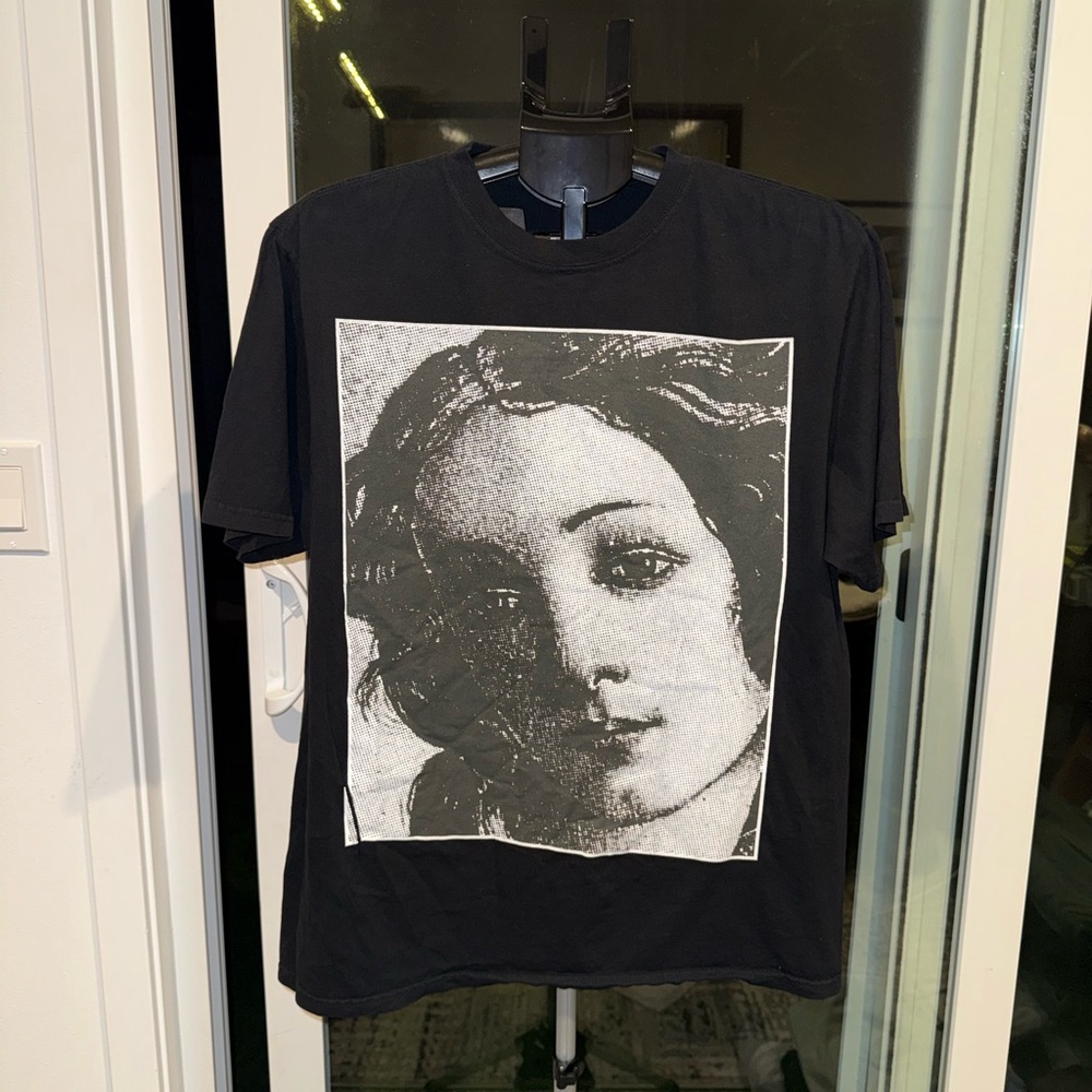 Stussy Black T-Shirt with Silver Logo